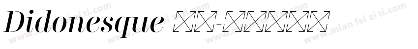 Didonesque 下载字体转换